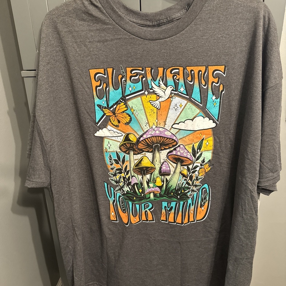Elevate Your Mind Men's Gray T-shirt 3XL New